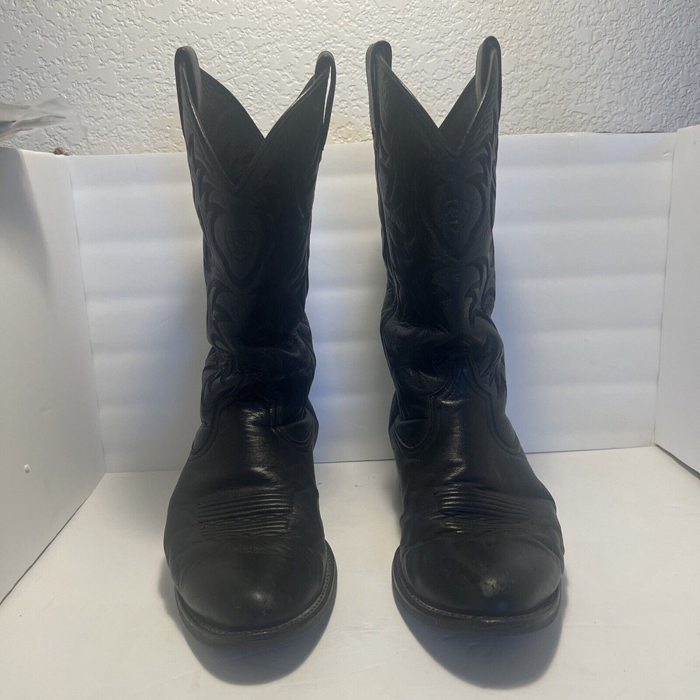 Men's Ariat Western Boots Size 9.5 EE Black Leather 10002218